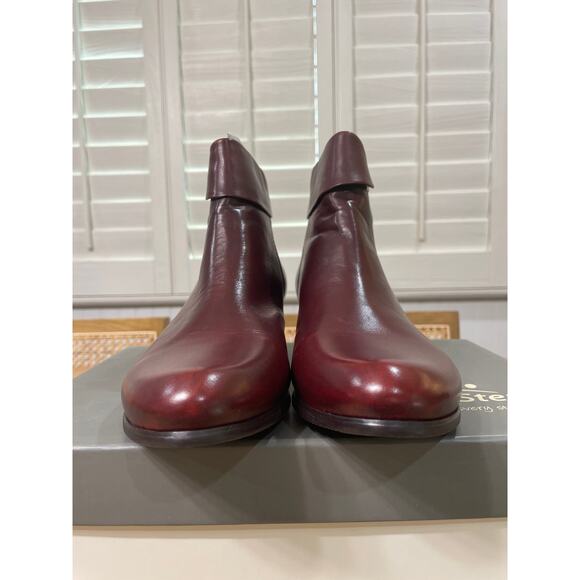 Spring Step Stockholm Boot Bordeaux Leather Size 8.5 US 39 EU NIB Pull On Bootie - Picture 6 of 12